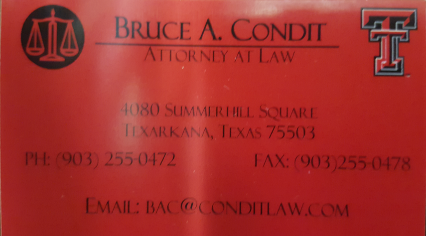 Bruce A. Condit, Attorney at Law