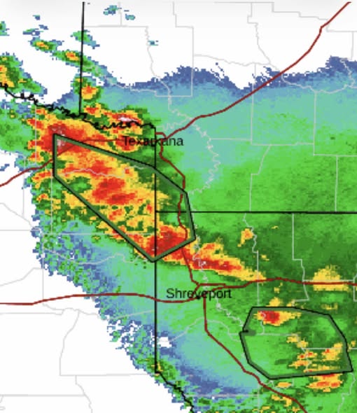 **TEXARKANA WEATHER — Tuesday, June 23**