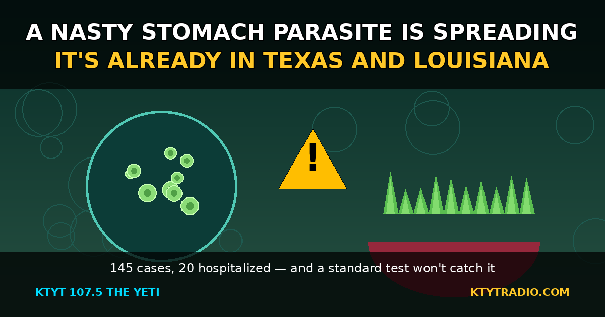 A Nasty Stomach Parasite Is Spreading — And It’s Already in Texas and Louisiana