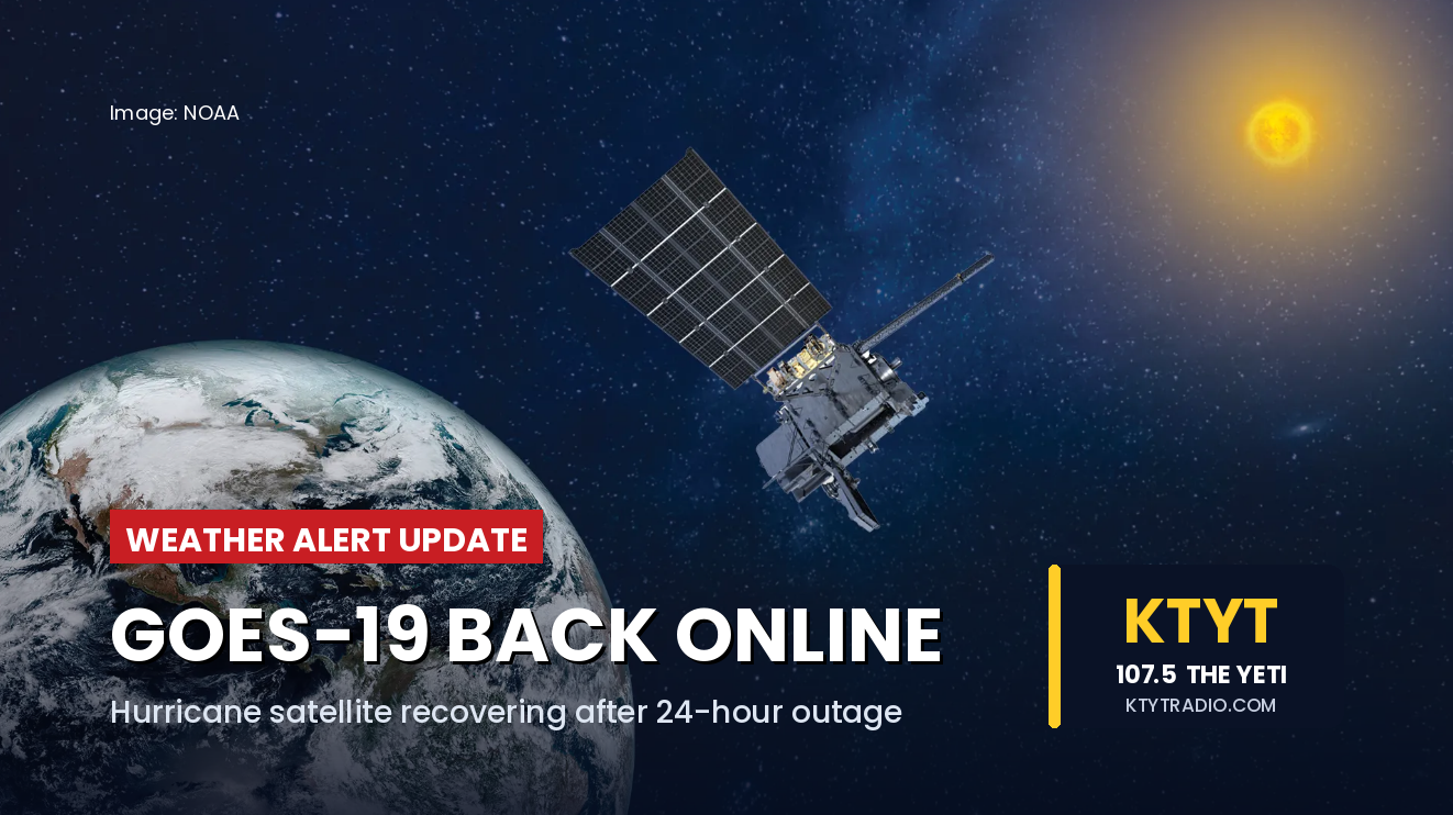Hurricane-Tracking Satellite Back Online After 24-Hour Outage; Lightning Detection Still Down