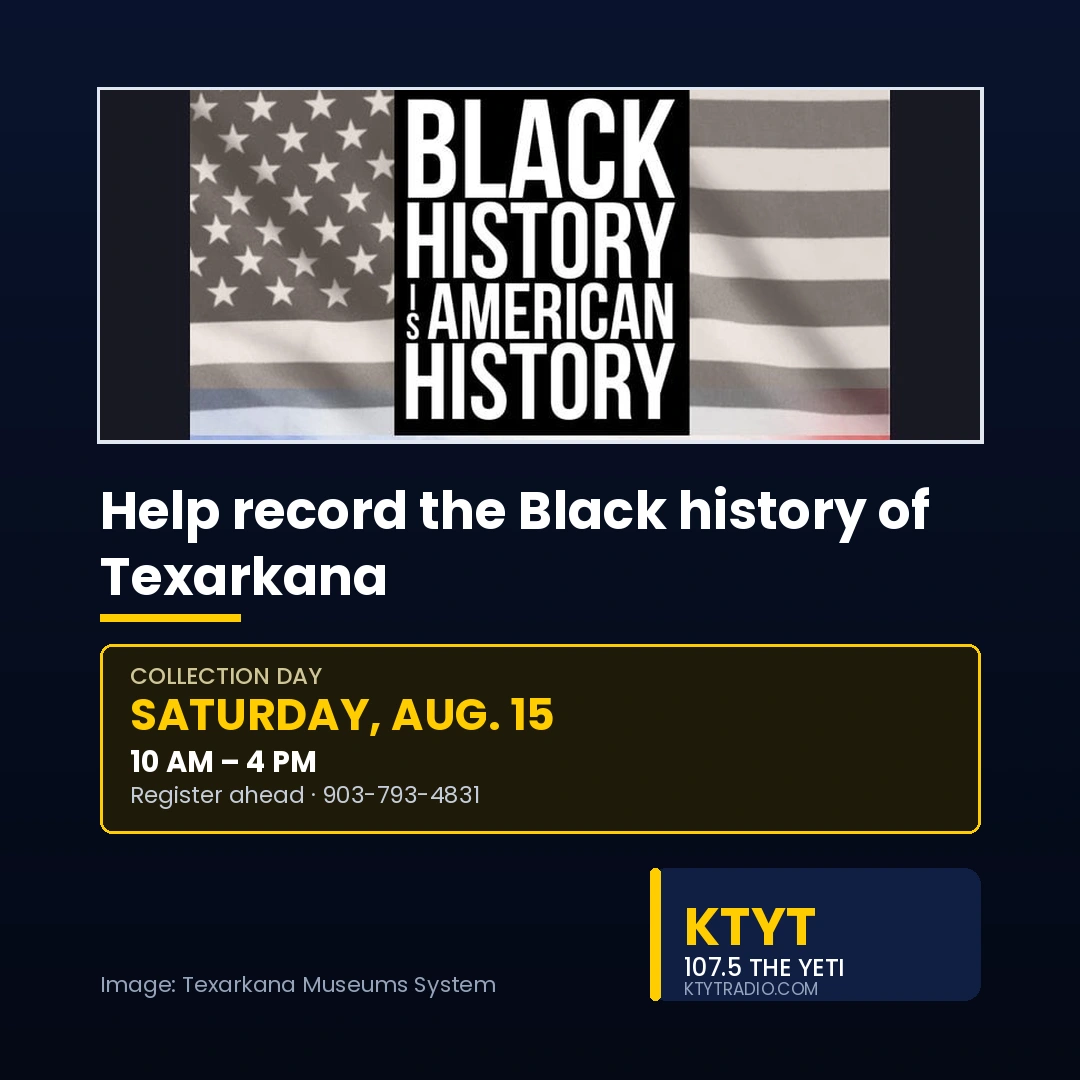 Texarkana Museums System sets Aug. 15 collection day for Black oral history project